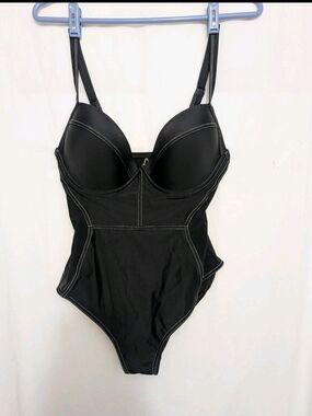 CUPSHE Women V-Neck One Piece Swimsuit Ruched Tummy Control Bath Size 0X